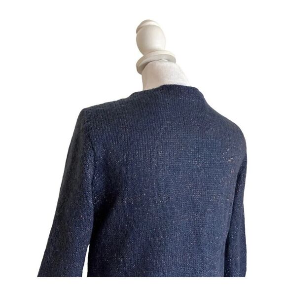 MCM Michael Cromer Munich Mohair Blend Metallic Cardigan Luxury Designer US S - Picture 9 of 16